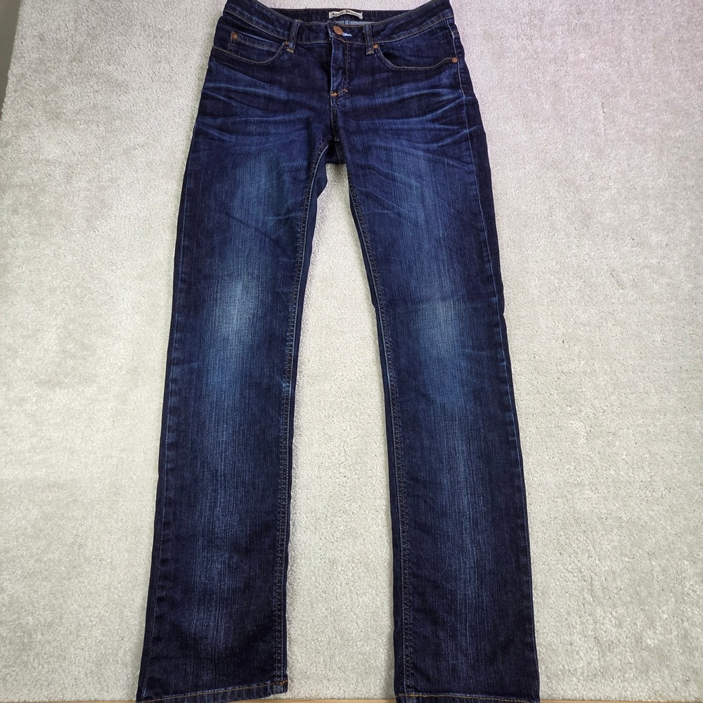 Acne Studios Women's Hep Pray Jeans‎ Straight Leg Slim 30x32 Medium Wash Whisker